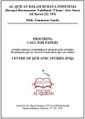 AL-QUR’AN DALAM BUDAYA INDONESIA
(Resepsi Hermeneutis Nahdlatul ‘Ulama’ Atas Surat Ali Imran [3]: 103)