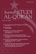 JURNAL STUDI AL-QUR`AN (JSQ) -Volume I No.2 Tahun 2006