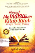 MEREKA MEMALSUKAN KITAB-‎KITAB KARYA ULAMA KLASIK