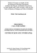 Mufassir Nusantara on Quality of Life: the Meaning of Hayyâtan Thayyibatan, AlBalad Ath-Thayyib, and Baldatun Thayyibatun in Tafsir Marâh Labîd, Tafsir Al-Azhar, Tafsir An-Nûr, Tafsir of Ministry of Religion and Tafsir Al-Mishbâh