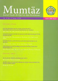MUMTAZ - Jurnal Studi Al-Qur'an dan Keislaman