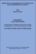 KRISIS PANGAN, DEMOGRAFI DAN LINGKUNGAN
DALAM PERSPEKTIF AL-QUR’AN